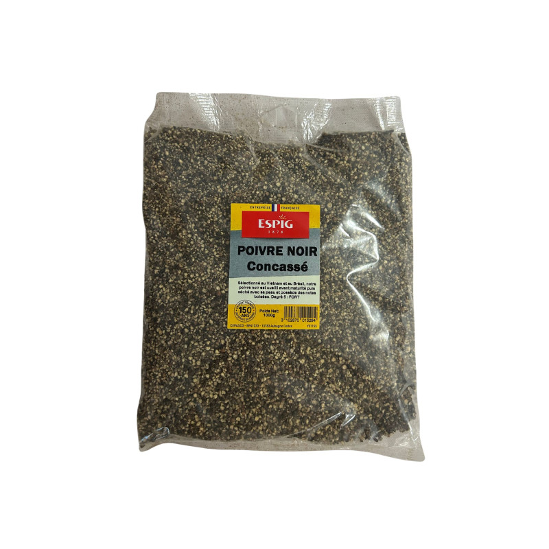 POIVRE NOIR CONCASSE SACHET 1KG
